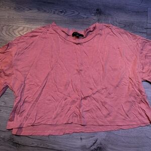 Casual Pink Crop Top for Women